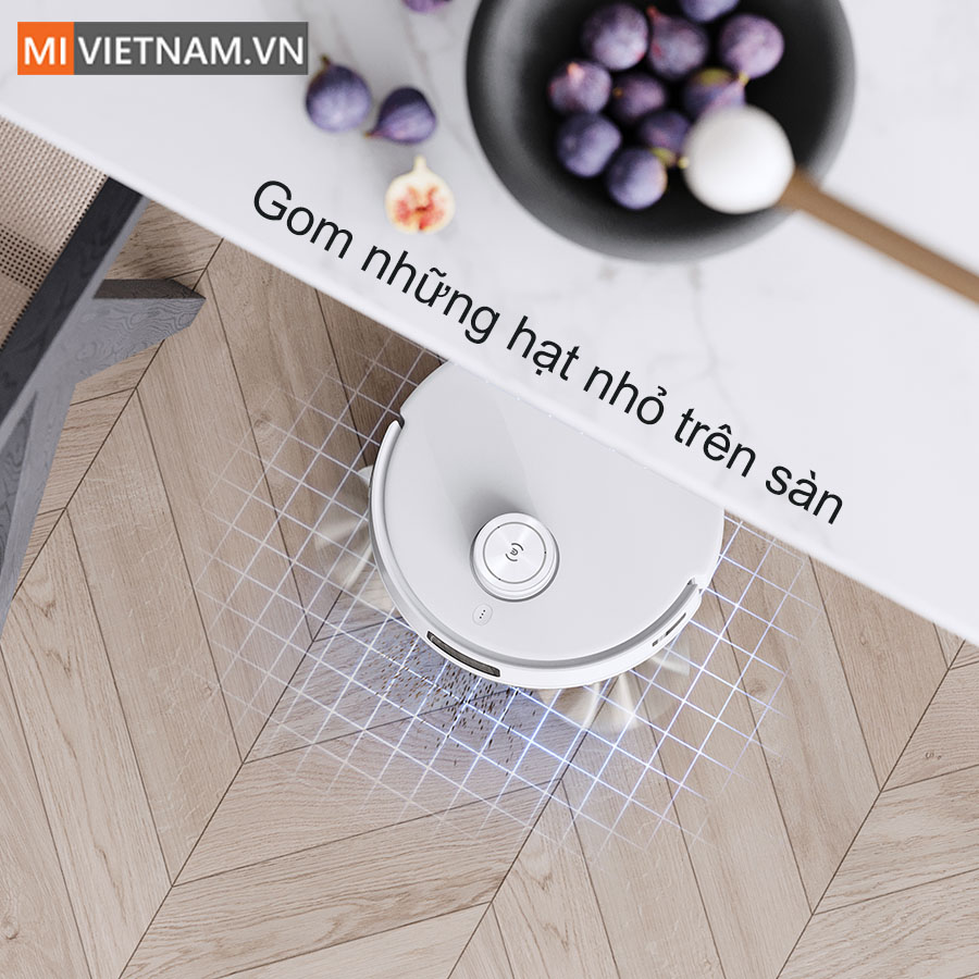 Deebot T10 Omni thu giữ những hạt nhỏ tr&ecirc;n s&agrave;n tr&aacute;nh l&acirc;y sang khu vực kh&aacute;c