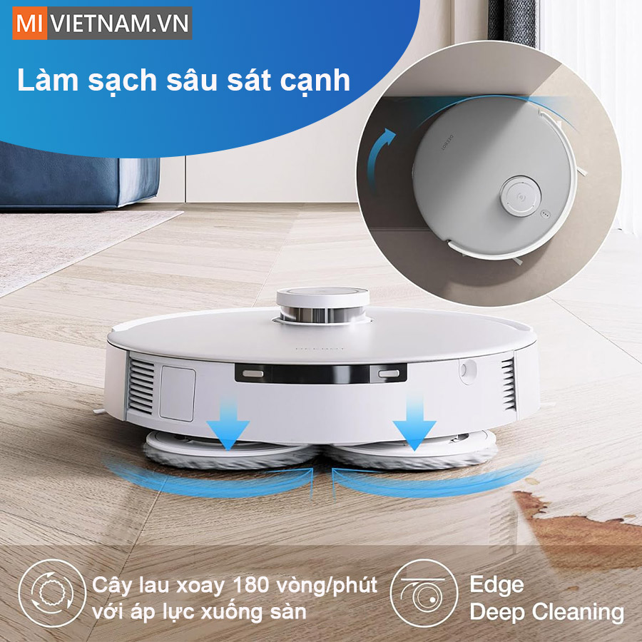 Sạch mọi ng&oacute;c ng&aacute;ch với t&iacute;nh năng Edge Deep Cleaning