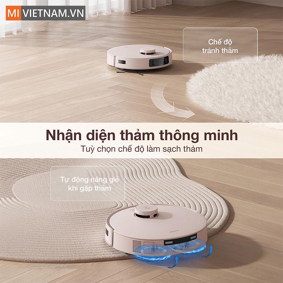 C&ocirc;ng nghệ nhận diện thảm v&agrave; tự động n&acirc;ng giẻ lau