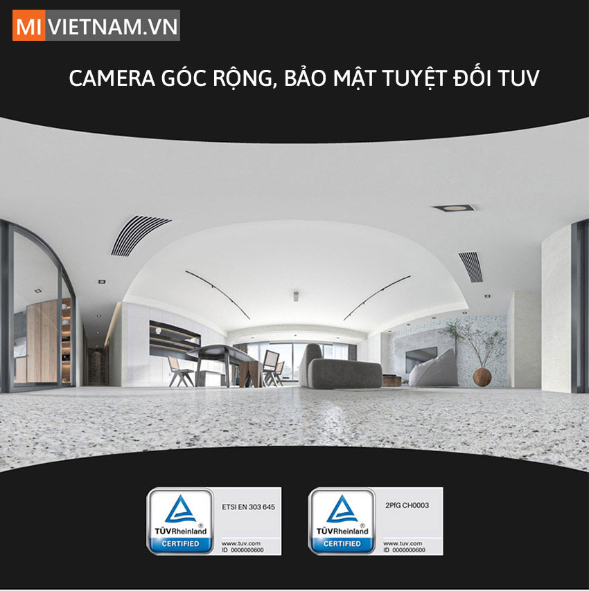 Camera g&oacute;c rộng, bảo mật tuyệt đối