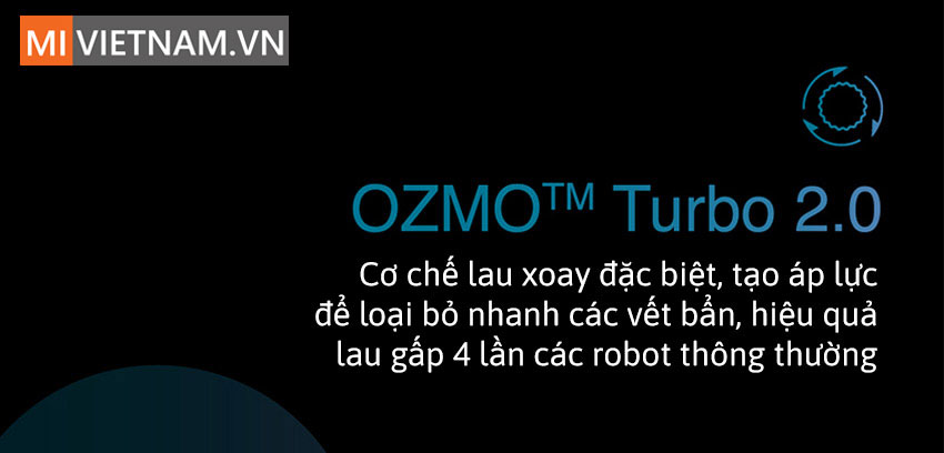 C&ocirc;ng nghệ OZMO Turbo 2.0 với cơ chế lau xoay đặc biệt