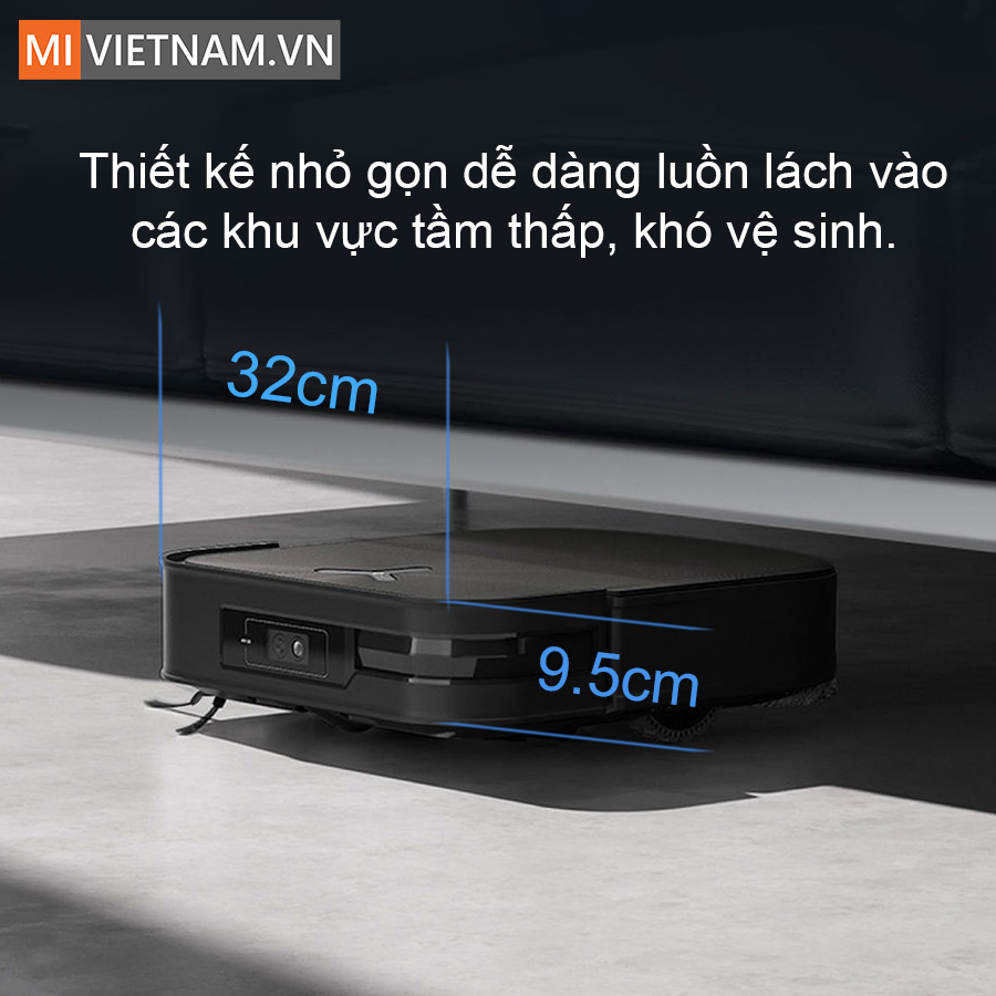 K&iacute;ch thước nhỏ gọn với đường k&iacute;nh 32cm v&agrave; chiều cao 9.5cm