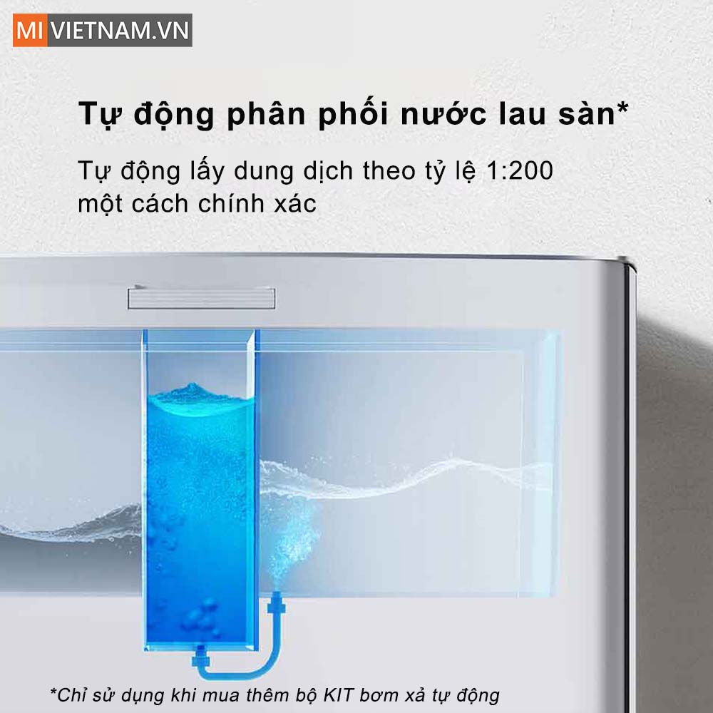 th&ecirc;m nước lau s&agrave;n tự động