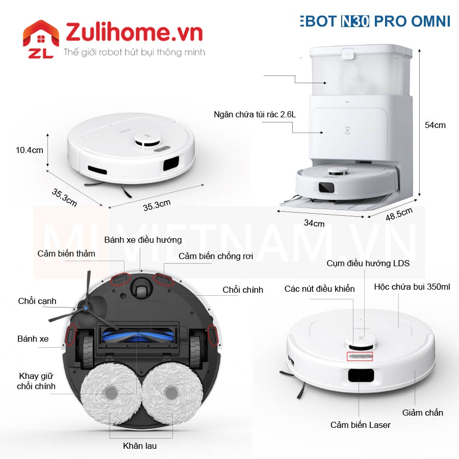 Ecovacs Deebot N30 Pro Omni
