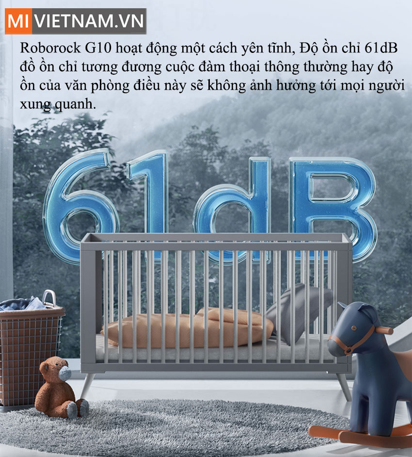 Độ Ồn Robot H&uacute;t Bụi Lau Nh&agrave; Roborock G10