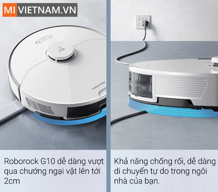 Robot H&uacute;t Bụi Lau Nh&agrave; Roborock G10