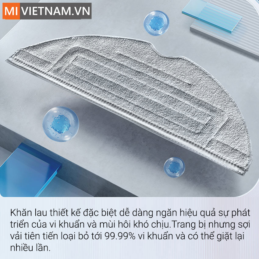 Khăn Lau Robot H&uacute;t Bụi Lau Nh&agrave; Roborock G10