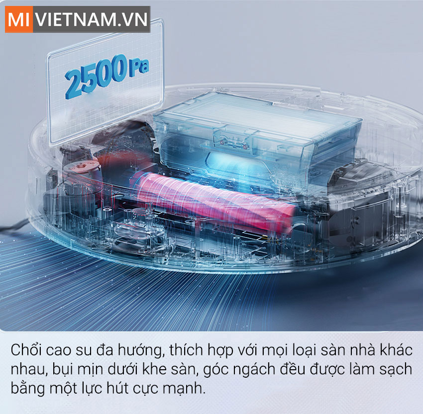 Lực H&uacute;t Robot H&uacute;t Bụi Lau Nh&agrave; Roborock G10