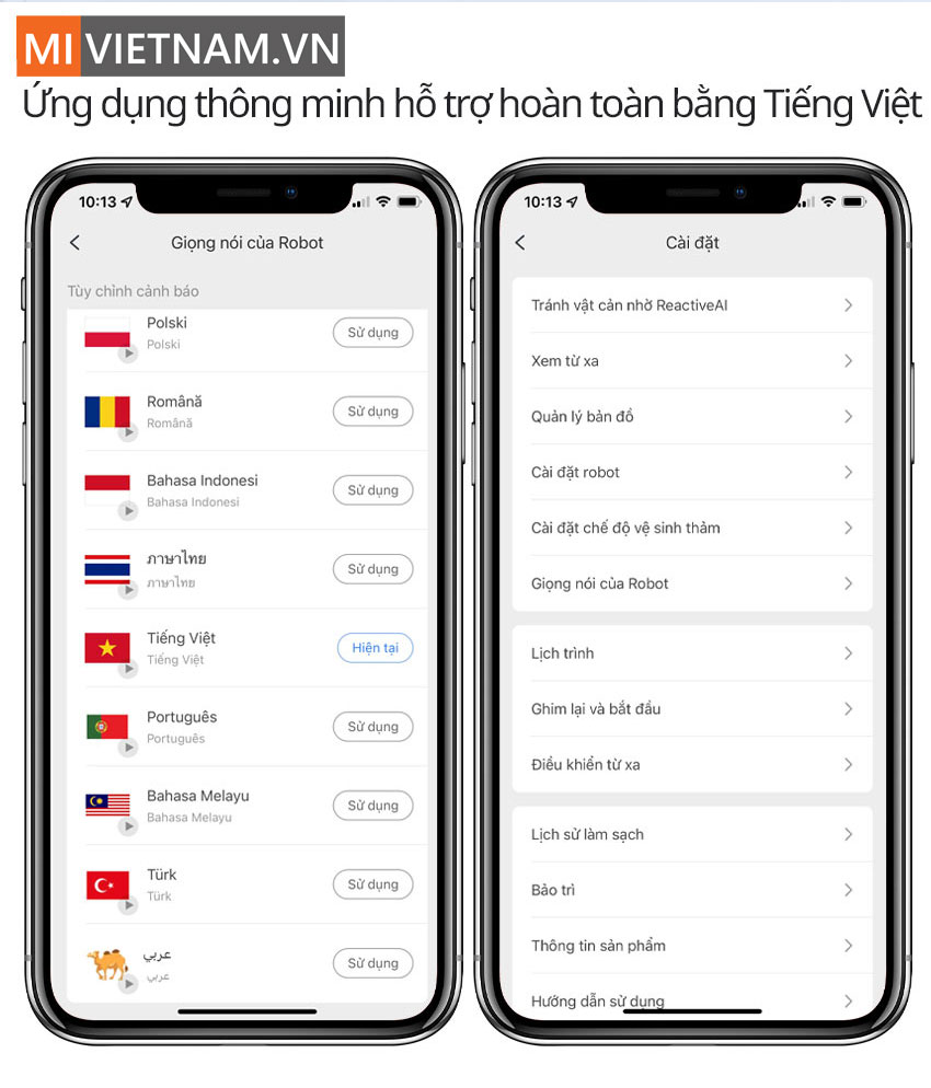 Ứng Dụng Robot H&uacute;t Bụi Lau Nh&agrave; Roborock G10