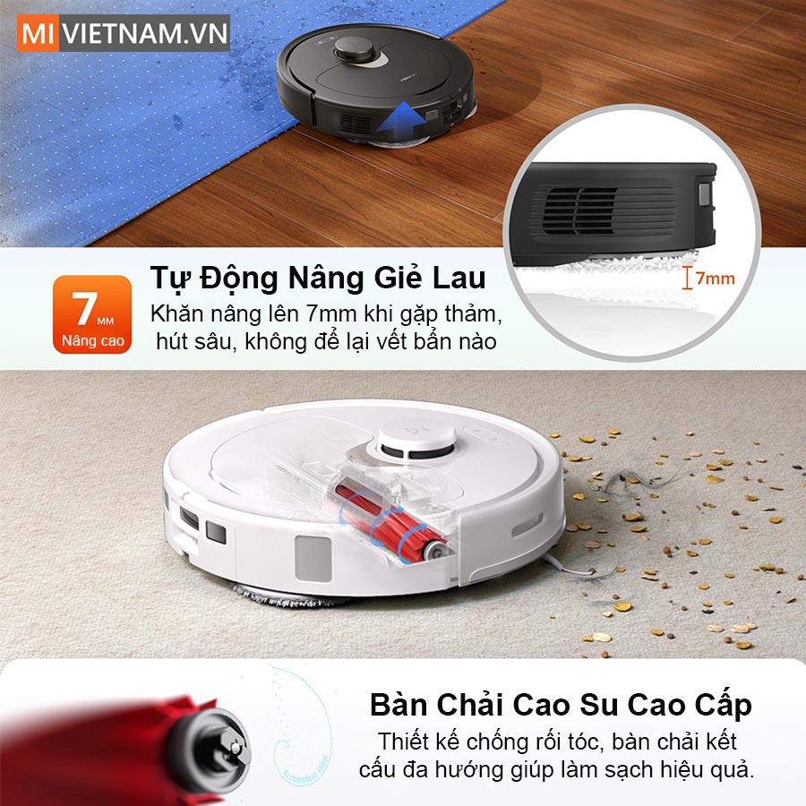 Tự động n&acirc;ng giẻ v&agrave; tăng lực h&uacute;t khi gặp thảm