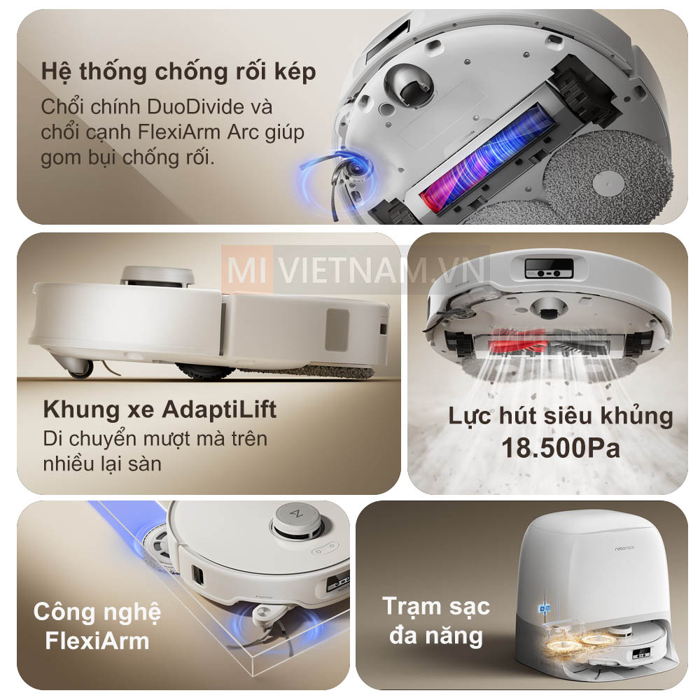 Robot hút bụi lau nhà Roborock Q Revo Curv - Bản Quốc Tế 12 Roborock Q Revo Curv