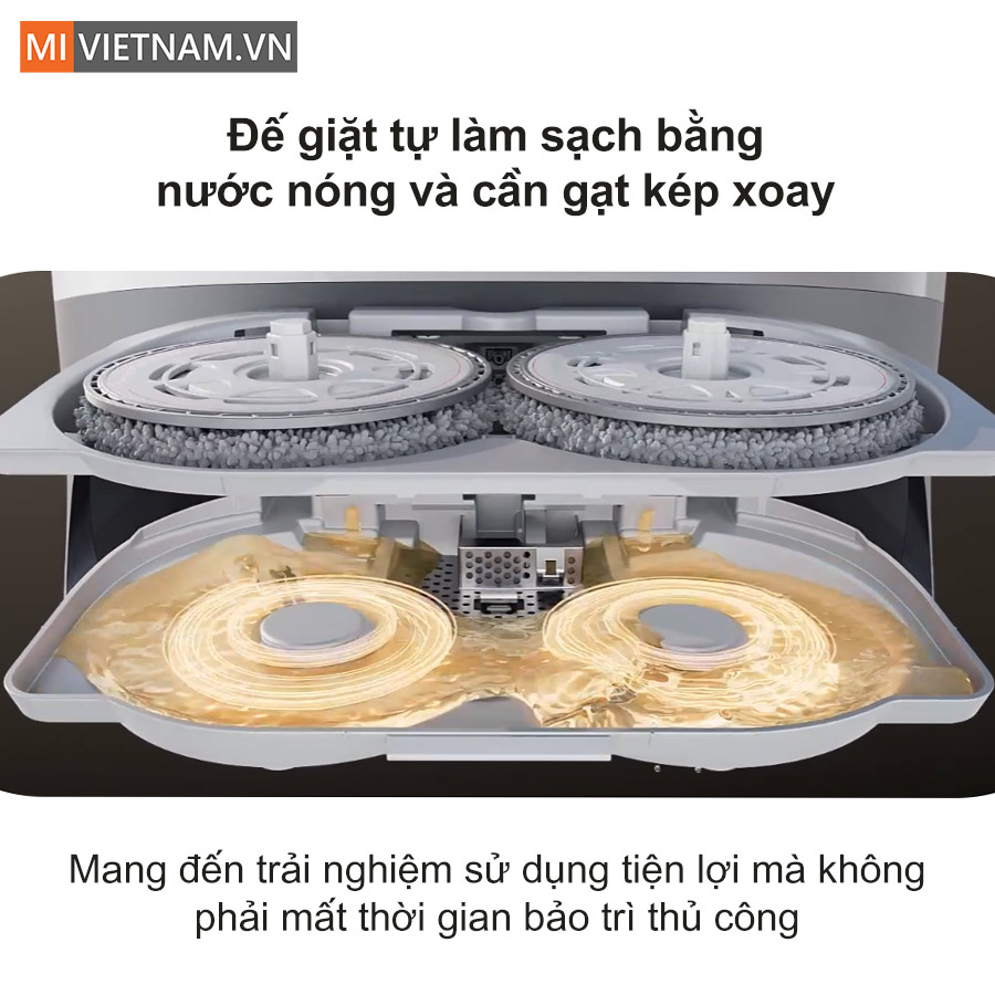 Robot hút bụi lau nhà Roborock Q Revo Curv - Bản Quốc Tế 24 Đế sạc của Roborock Q Revo Curv tích hợp hệ thống tự làm sạch