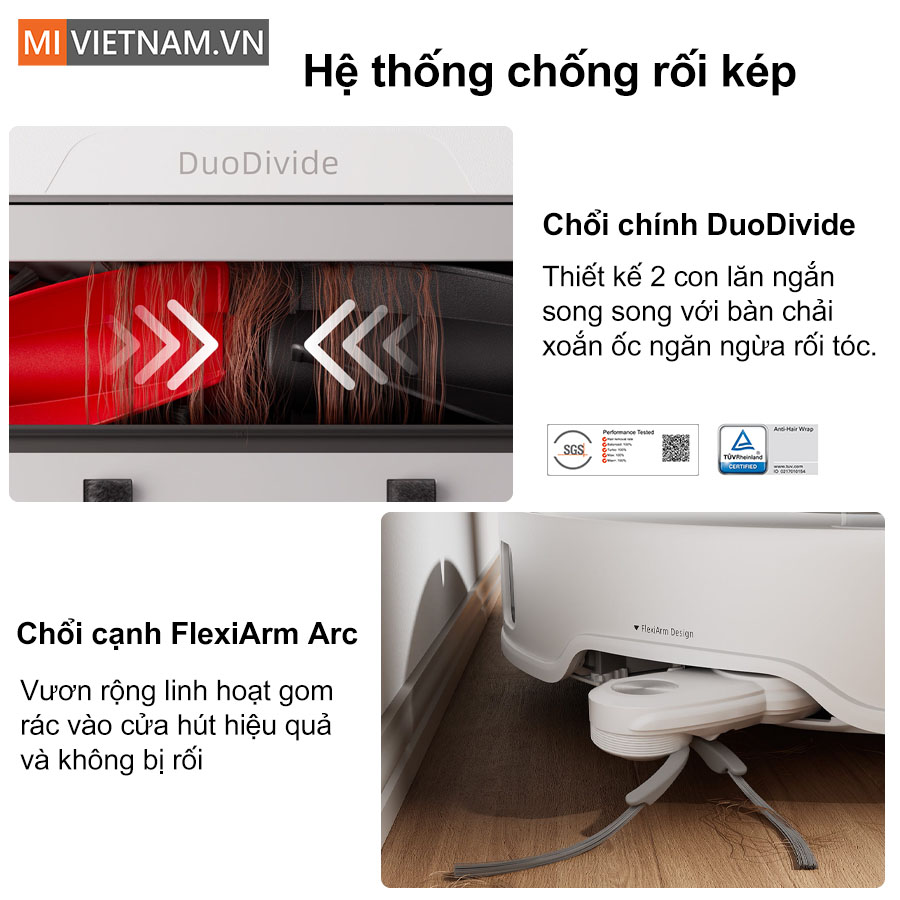 Hệ thống chống rối t&oacute;c k&eacute;p độc đ&aacute;o, loại bỏ t&oacute;c hiệu quả