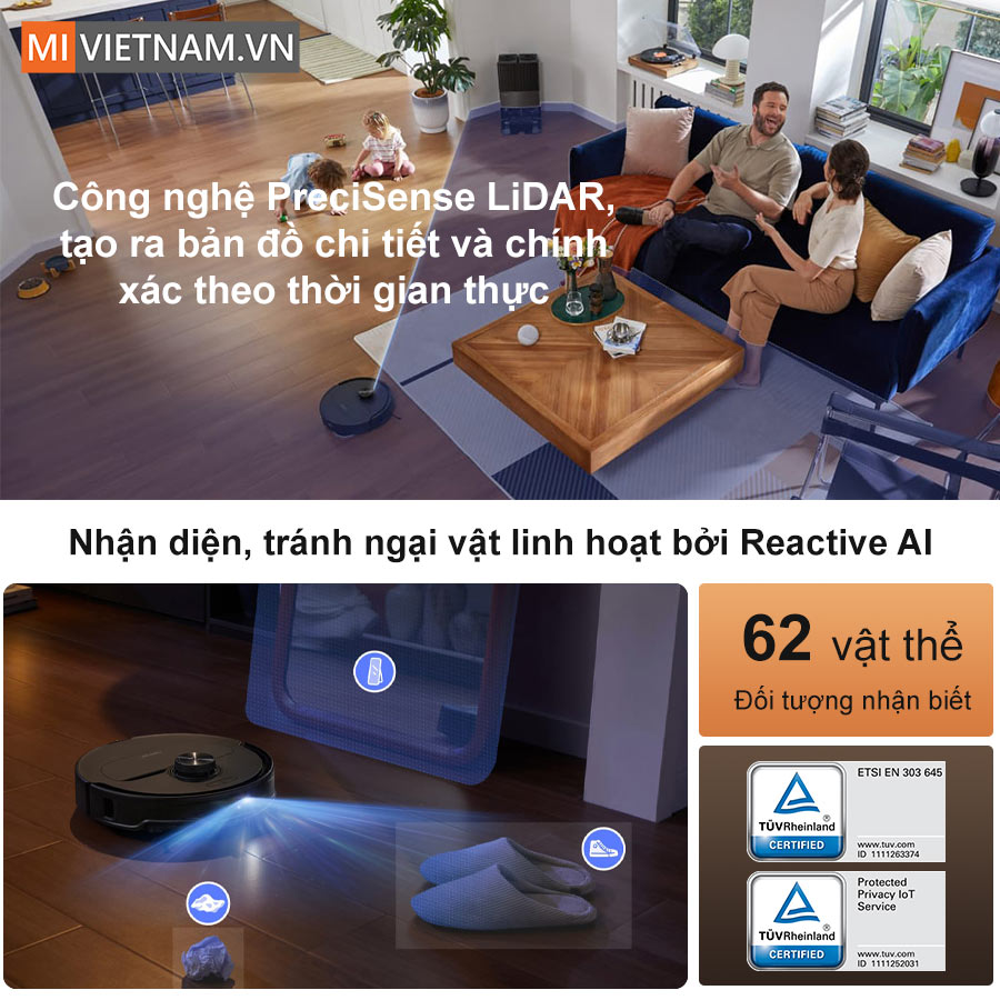 Điều hướng LiDAR v&agrave; c&ocirc;ng nghệ Reactive AI