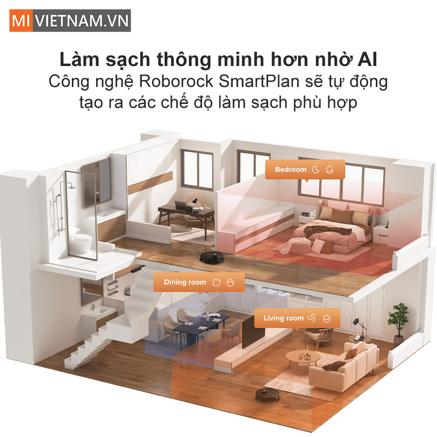 Robot h&uacute;t bụi lau nh&agrave; Roborock Q Revo Master