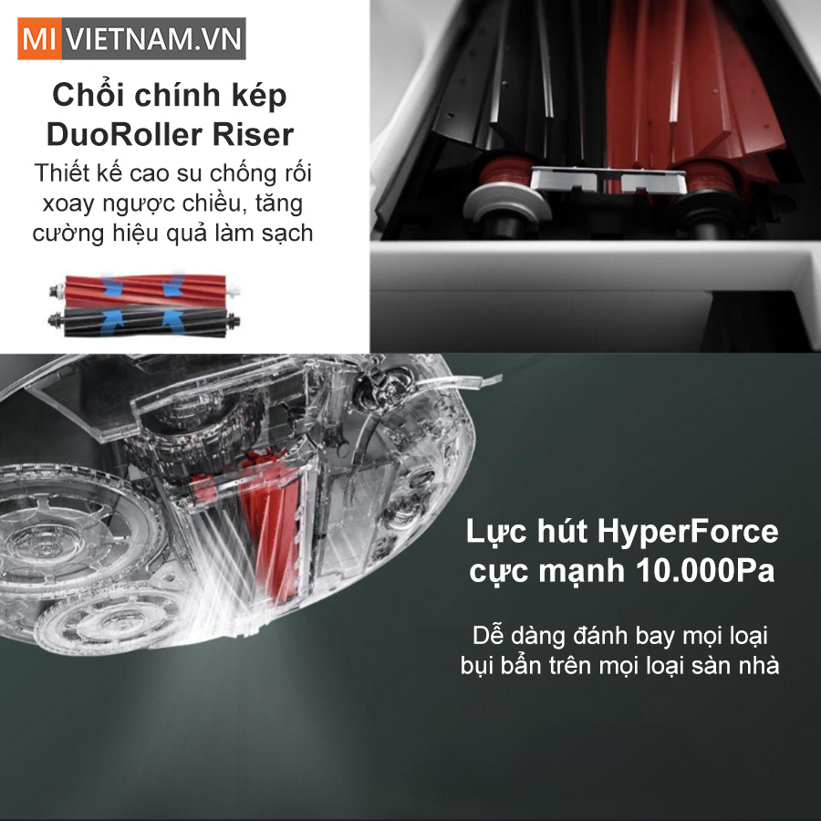 Chổi ch&iacute;nh k&eacute;p DuoRoller Riser tăng cường hiệu quả l&agrave;m sạch