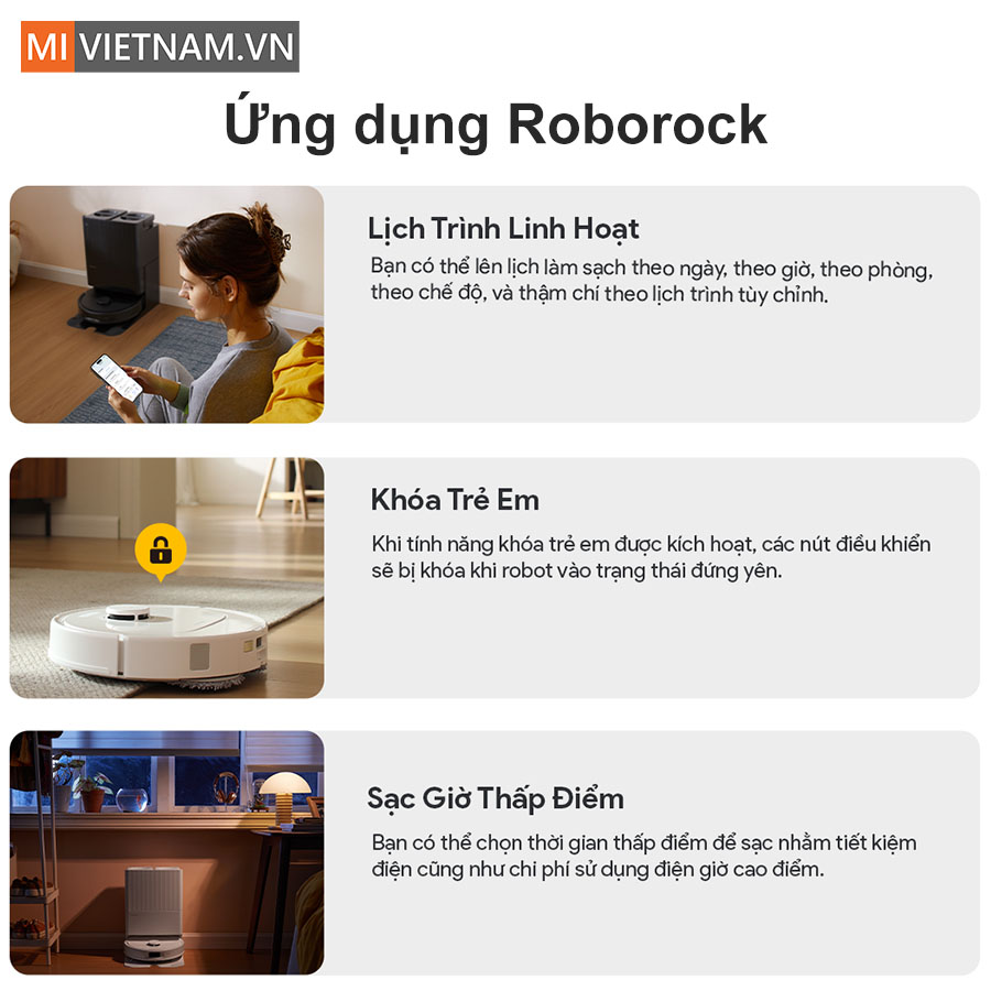 Robot h&uacute;t bụi lau nh&agrave; Roborock Q Revo S