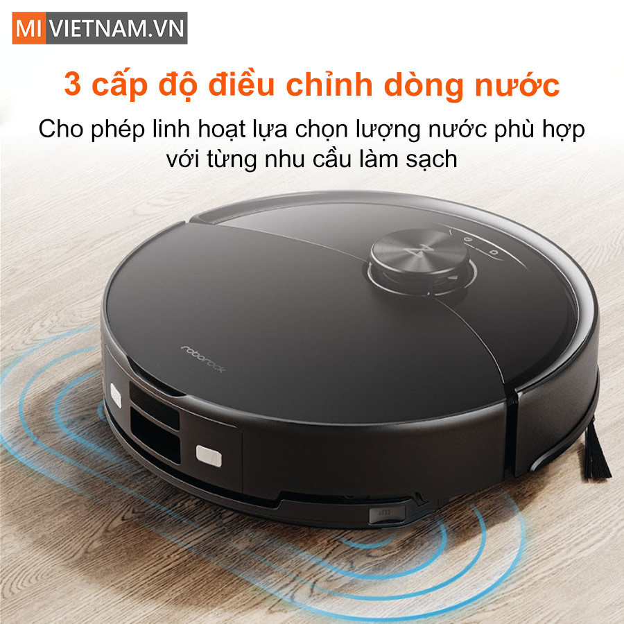 Robot hút bụi lau nhà Roborock Q10 PF - Bản Quốc Tế 11 Kiểm soát lượng nước linh hoạt với 3 cấp độ điều chỉnh dòng nước