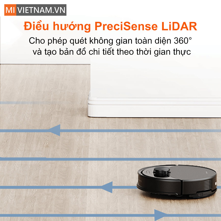 Robot hút bụi lau nhà Roborock Q10 PF - Bản Quốc Tế 12 Roborock Q10 PF được trang bị công nghệ điều hướng PreciSense LiDAR