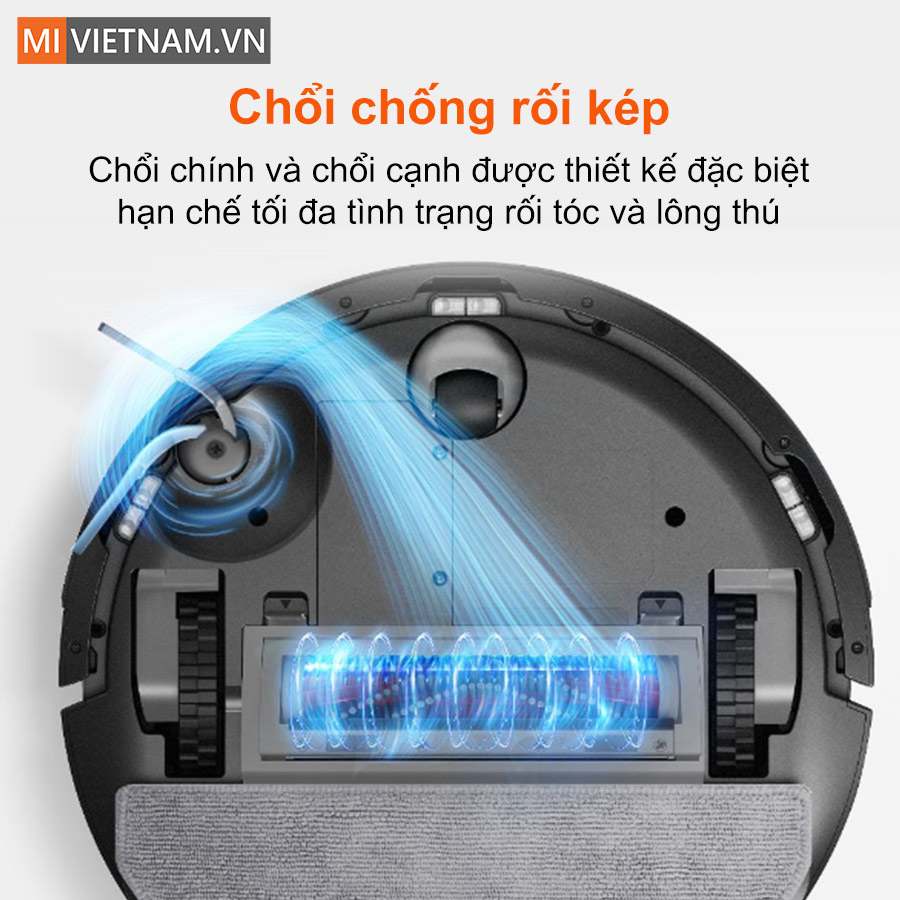 Robot hút bụi lau nhà Roborock Q10 PF - Bản Quốc Tế 8 Hệ thống chổi chống rối kép tiên tiến