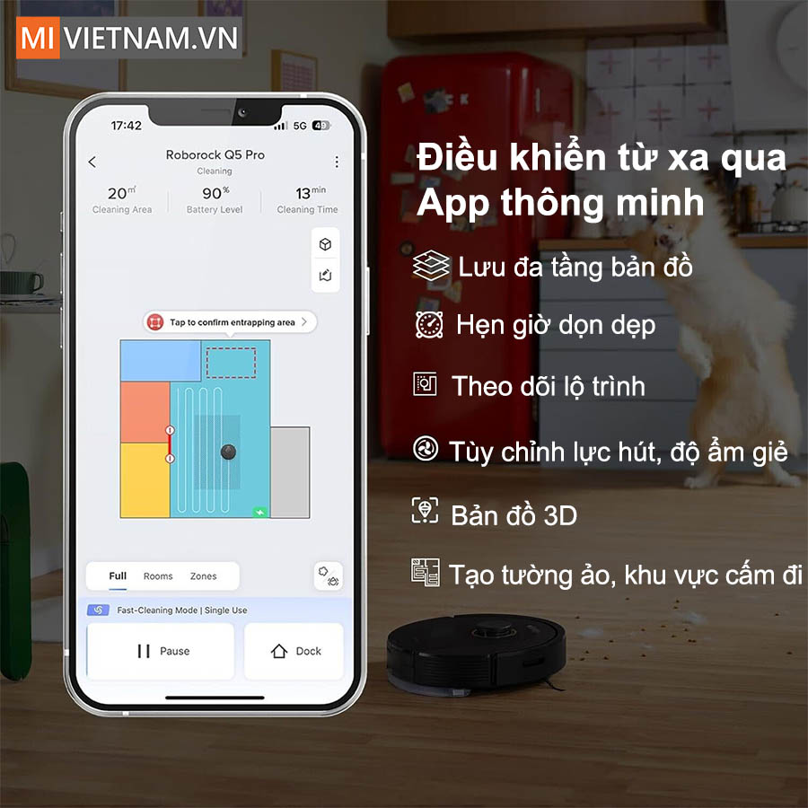 T&ugrave;y chỉnh dễ d&agrave;ng qua app, điều khiển bằng giọng n&oacute;i