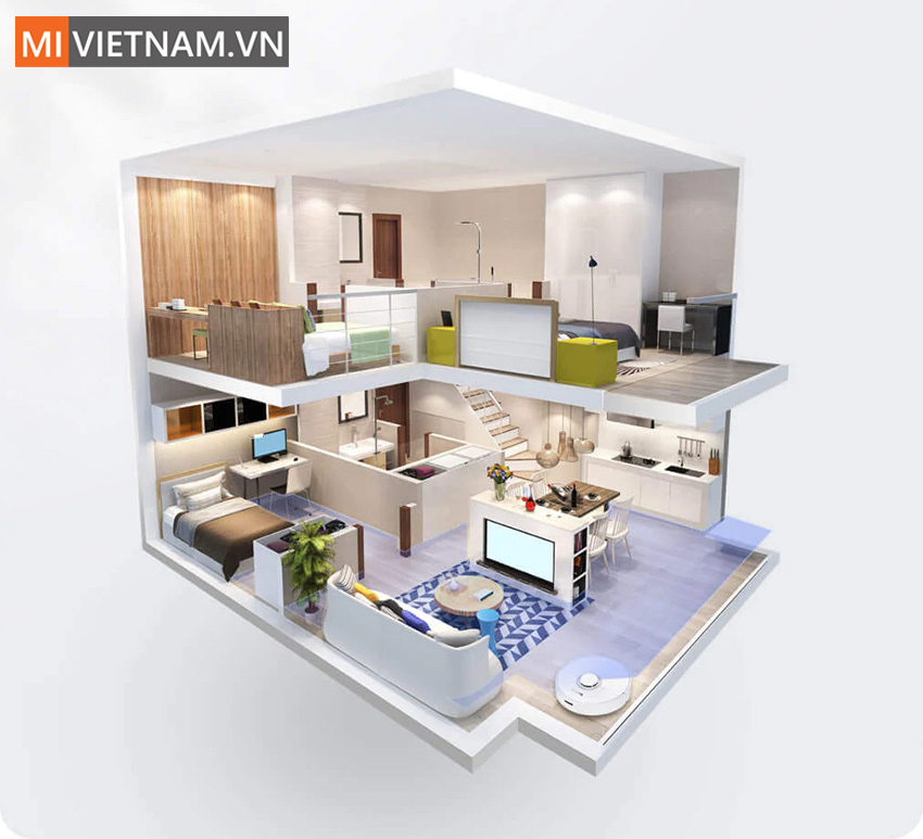 Robot Hút Bụi Lau Nhà Roborock Q7 Max - Bản Quốc Tế 15 Bản Đồ Robot Hút Bụi Lau Nhà Roborock Q7 Max