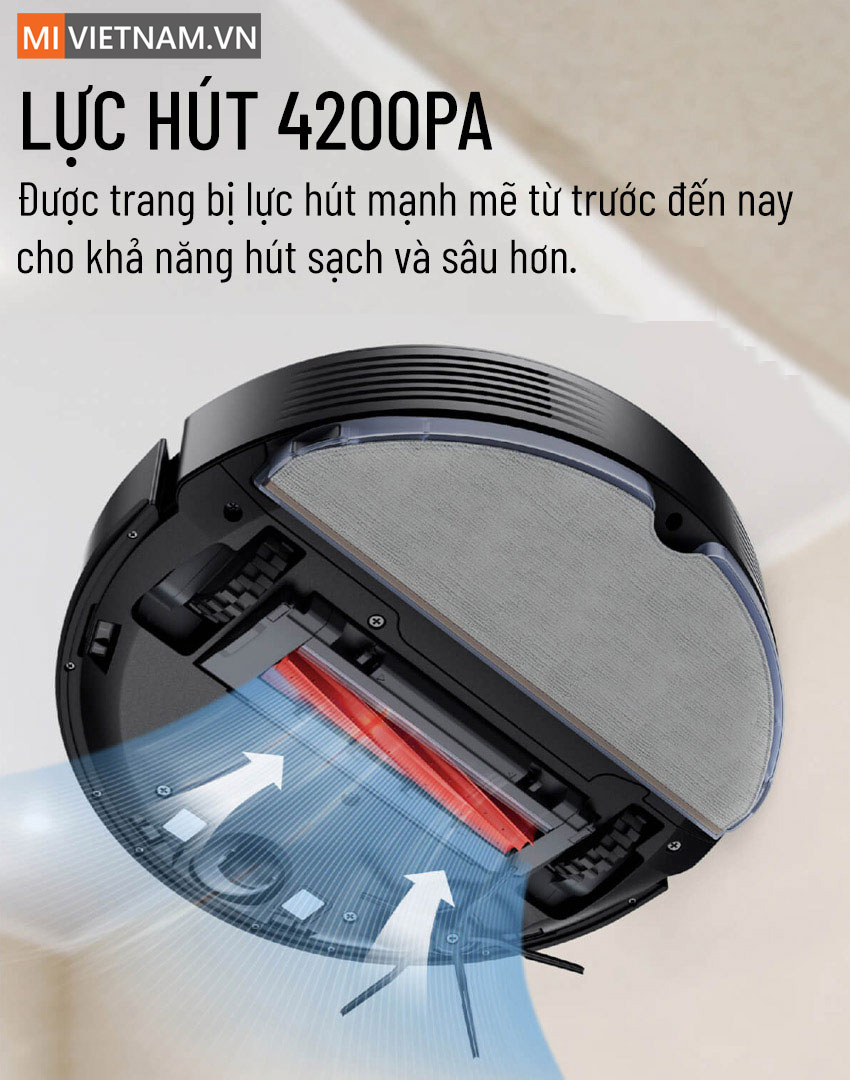 Robot Hút Bụi Lau Nhà Roborock Q7 Max - Bản Quốc Tế 7 Lực Hút Robot Hút Bụi Lau Nhà Roborock Q7 Max