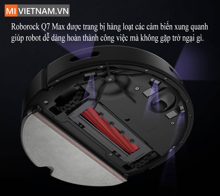 Robot Hút Bụi Lau Nhà Roborock Q7 Max - Bản Quốc Tế 19 Cảm Biến Robot Hút Bụi Lau Nhà Roborock Q7 Max