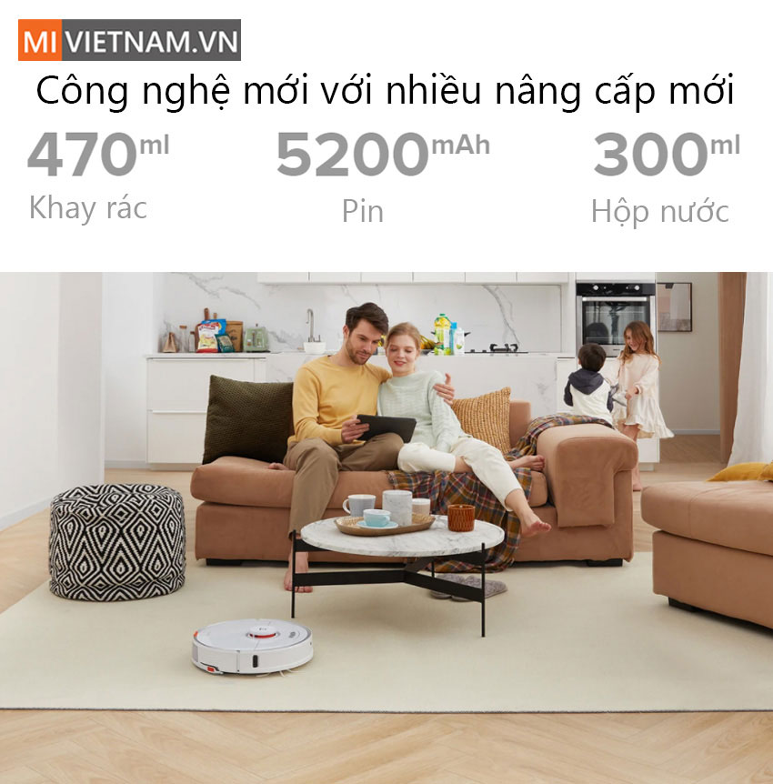 Robot H&uacute;t Bụi Lau Nh&agrave; Roborock S7