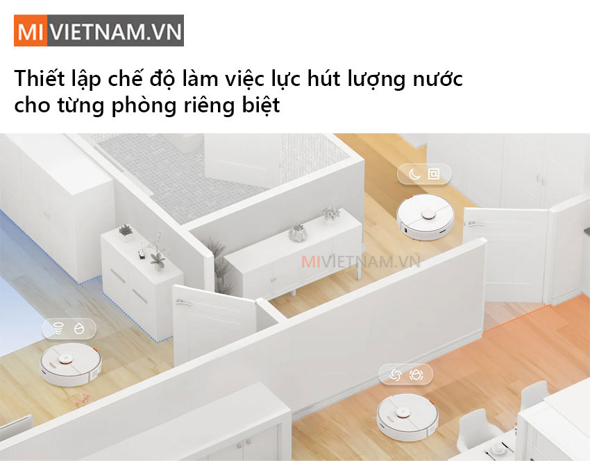Bản Đồ Robot H&uacute;t Bụi Lau Nh&agrave; Roborock S7
