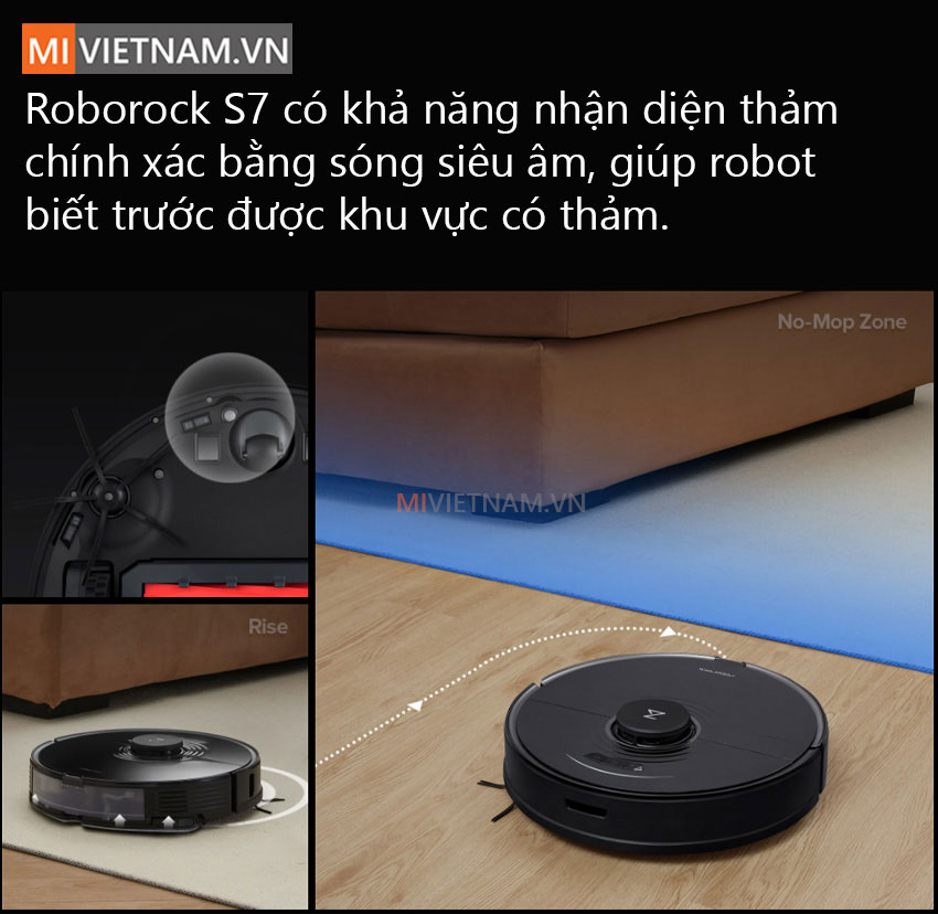 Nhận Diện Thảm Robot H&uacute;t Bụi Lau Nh&agrave; Roborock S7