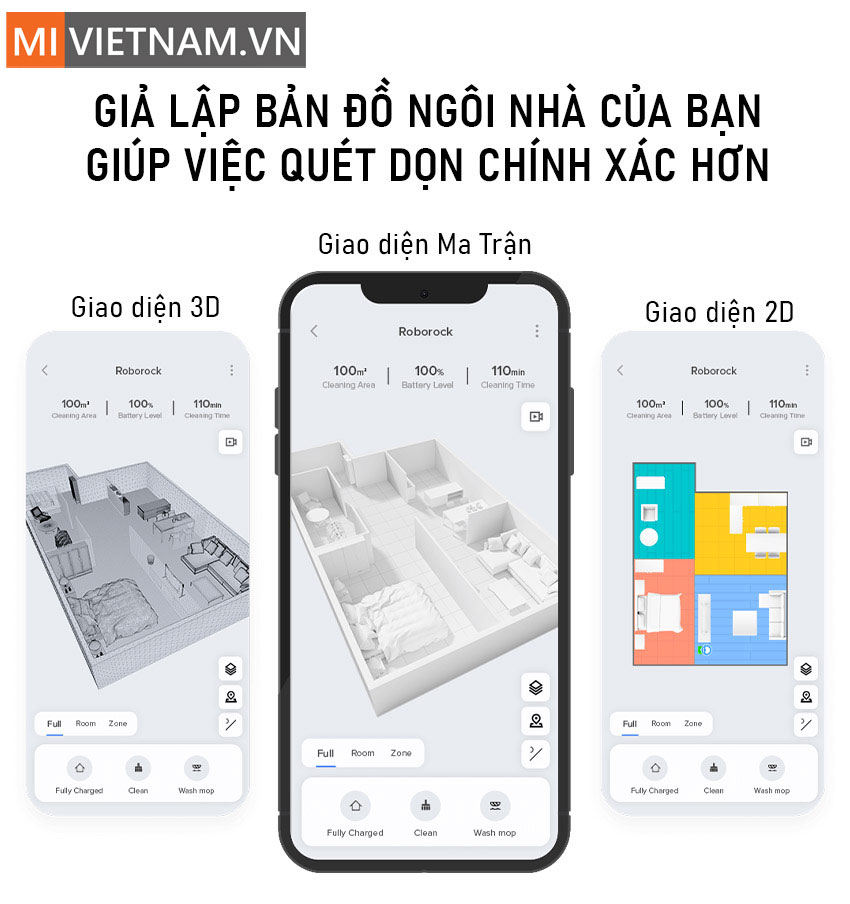 Bản Đồ Của Robot H&uacute;t Bụi Lau Nh&agrave; Roborock S7 MaxV Ultra