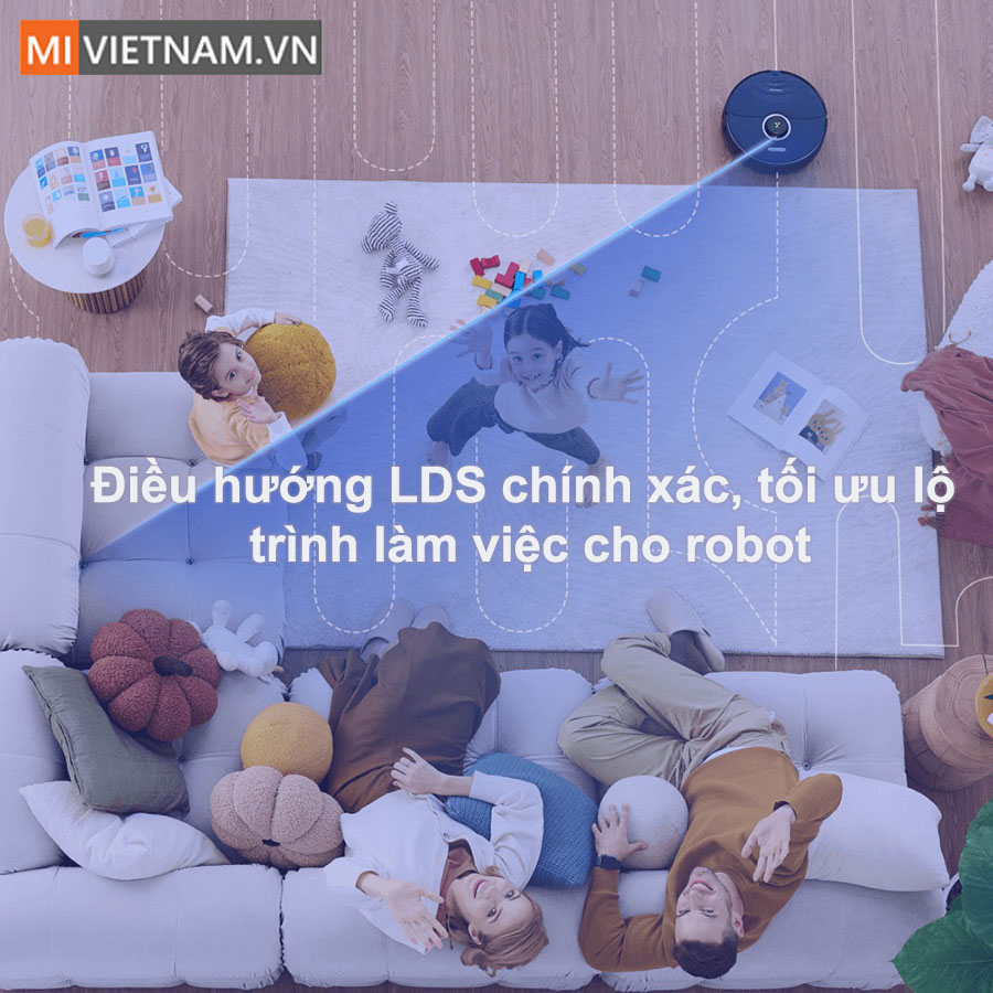 Robot hut bụi lau nh&agrave; roborock S8 t&iacute;ch hợp điều hướng LDS