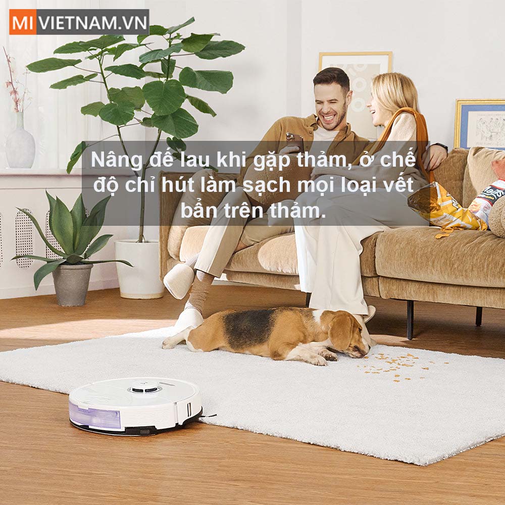 Robot roborock S8 nhận diện thảm th&ocirc;ng minh