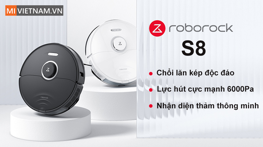 Robot h&uacute;t bụi lau nh&agrave; Roborck S8