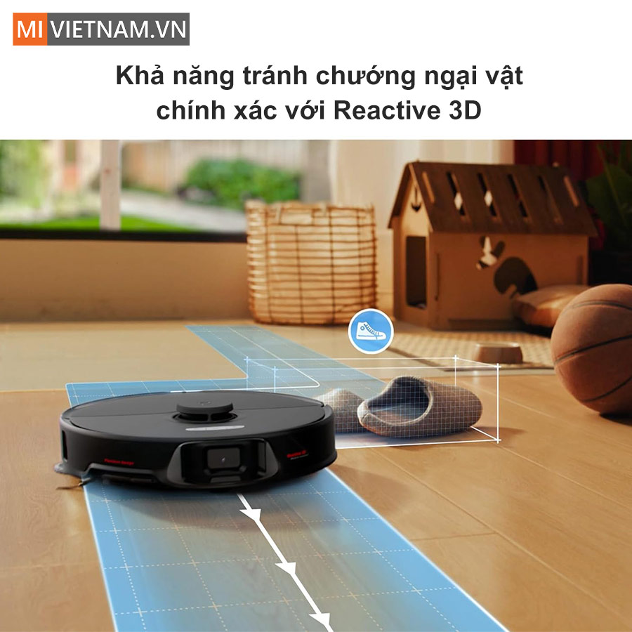 Robot hút bụi lau nhà Roborock S8 Max Ultra - Bản Quốc Tế 9 Khả năng tránh chướng ngại vật chính xác với Reactive 3D