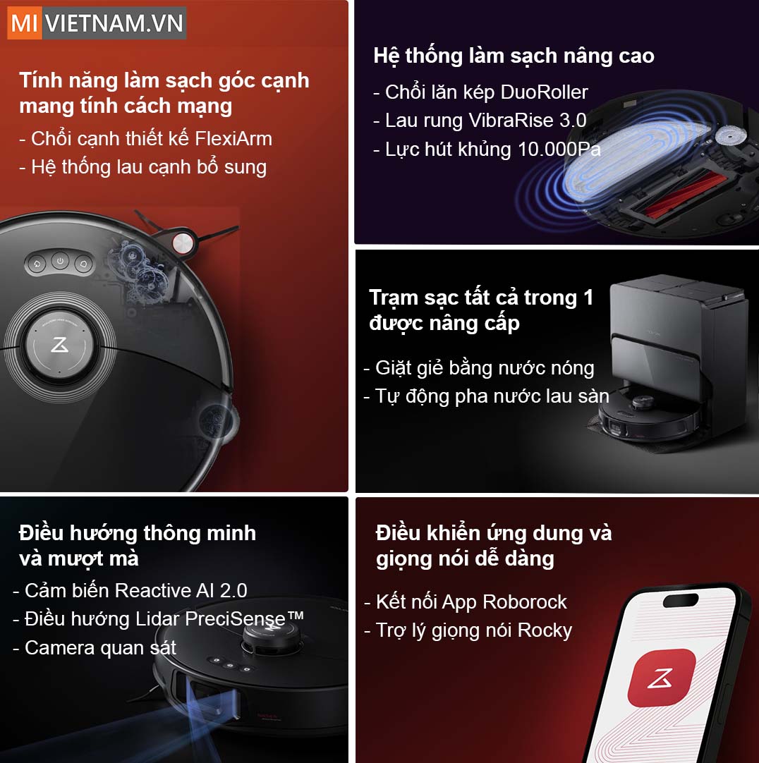 Ưu điểm nổi bật của Roborock S8 MaxV Ultra