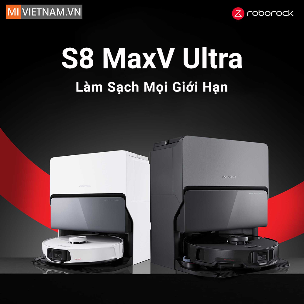 Robot h&uacute;t bụi lau nh&agrave; Roborock S8 MaxV Ultra 