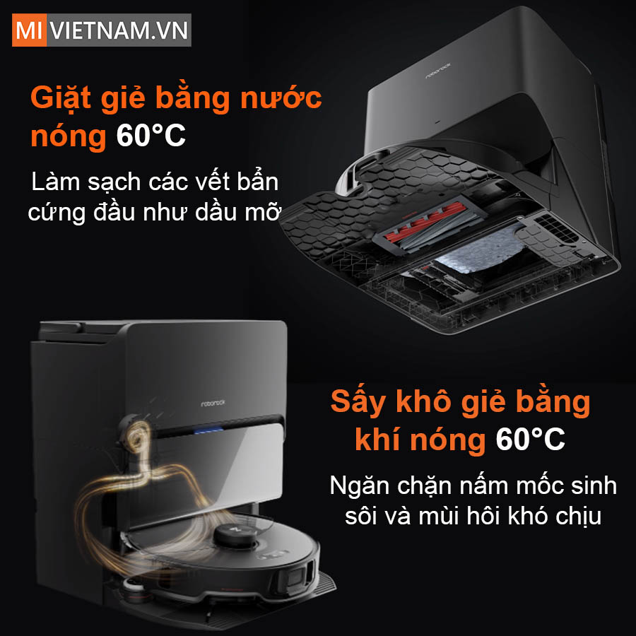 Giặt khăn lau nh&agrave; bằng nước n&oacute;ng 60&deg;C
