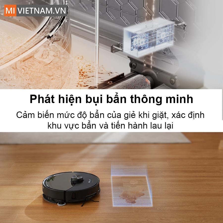 C&ocirc;ng nghệ DirTect nhận biết bụi bẩn, l&agrave;m sạch th&iacute;ch ứng