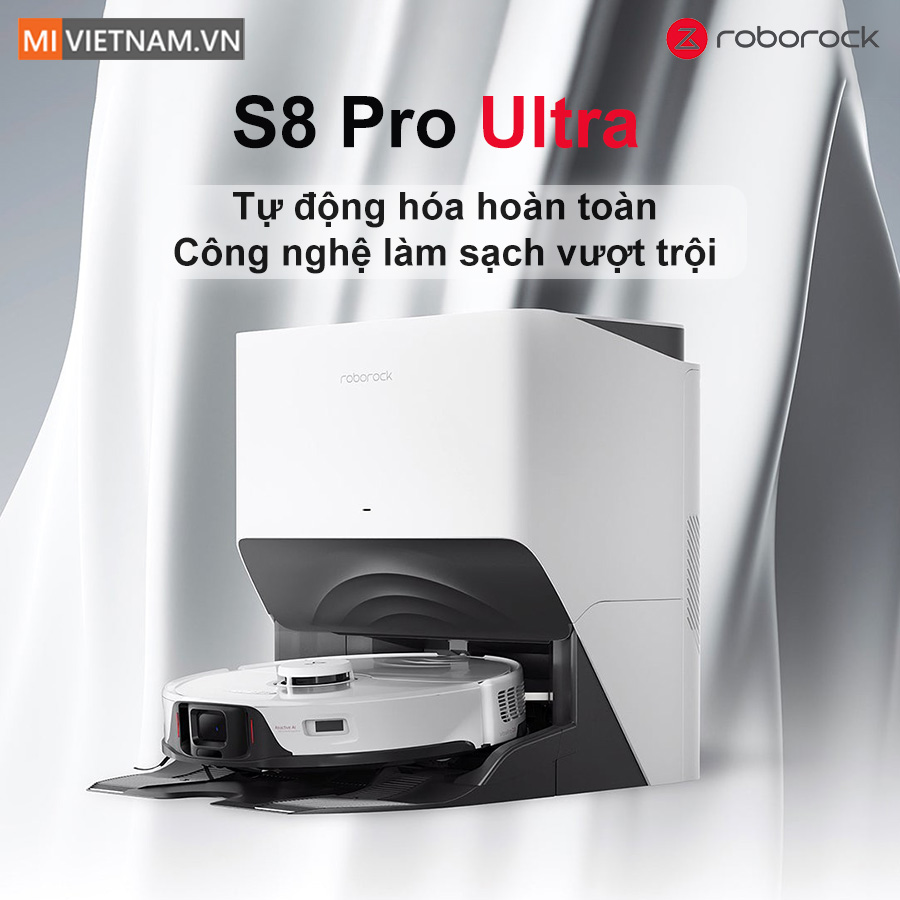 Robot h&uacute;t bụi lau nh&agrave; roborock s8 pro ultra