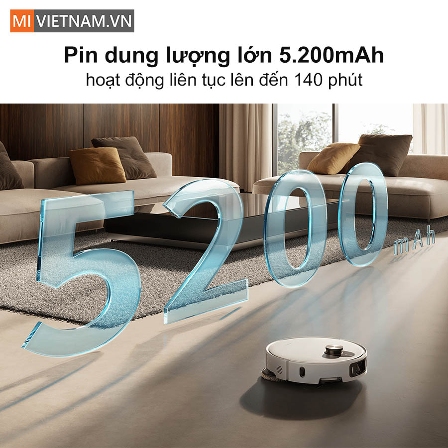 Robot hút bụi lau nhà Xiaomi Vacuum 5 Pro - Hàng Chính Hãng 20 Xiaomi Vacuum 5 Pro