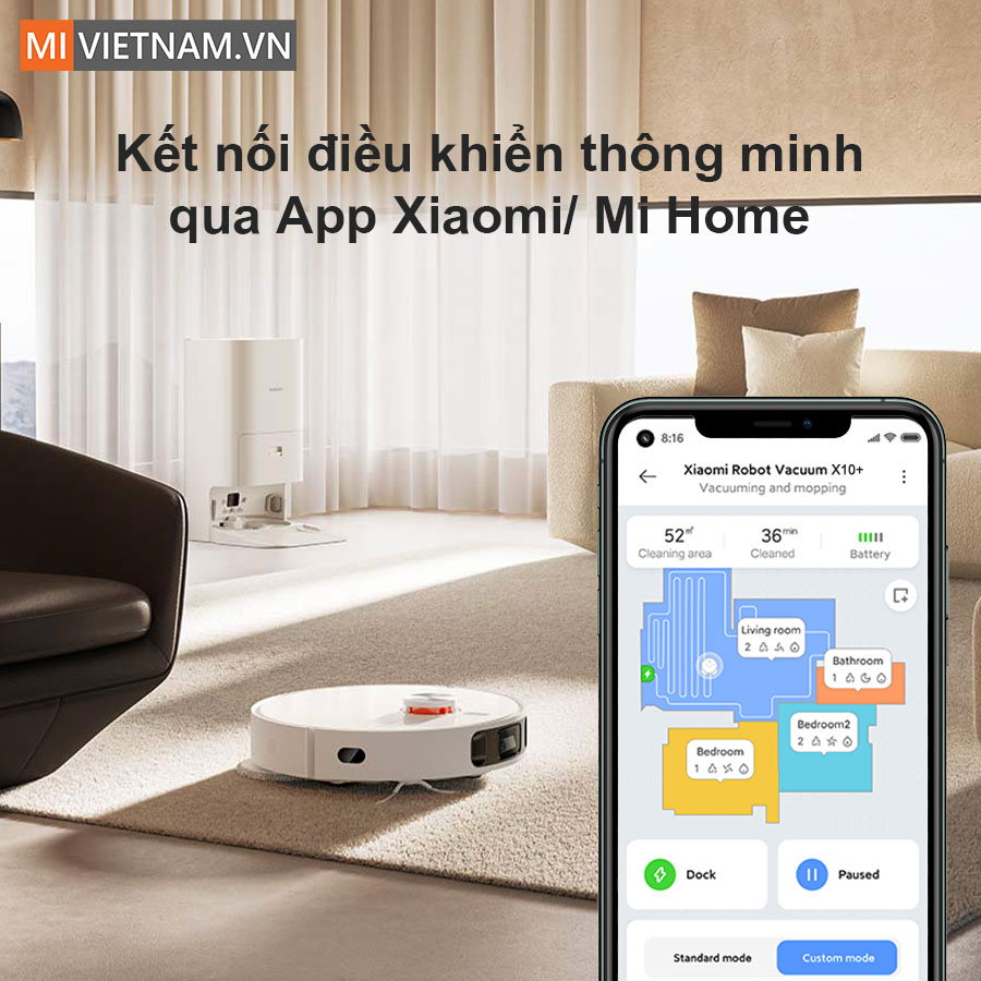 Dễ d&agrave;ng kết nối v&agrave; điều khiển qua app Mi Home / Xiaomi Home