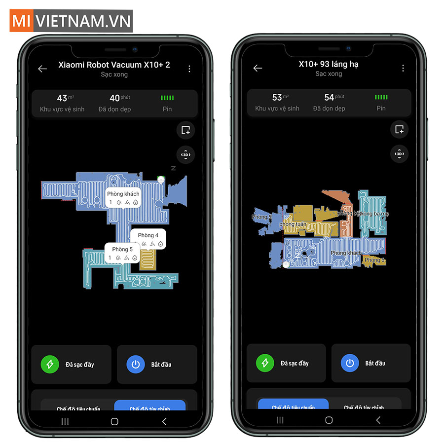 Theo d&otilde;i, xem lại qu&aacute; tr&igrave;nh l&agrave;m việc của robot tr&ecirc;n App