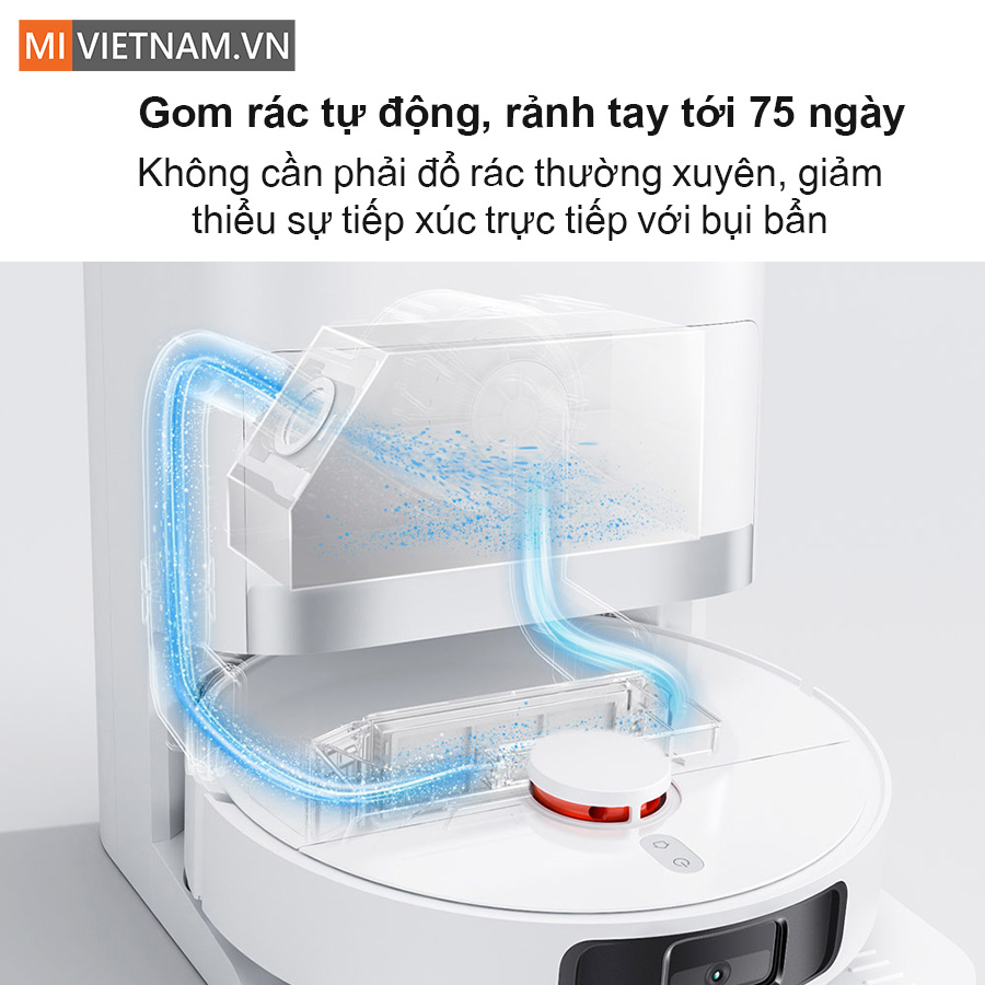 Gom r&aacute;c tự động, rảnh tay tới 75 ng&agrave;y