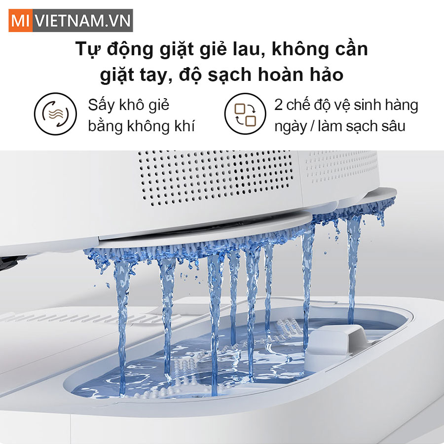 Tự động giặt sạch v&agrave; sầy kh&ocirc; khăn lau nh&agrave;