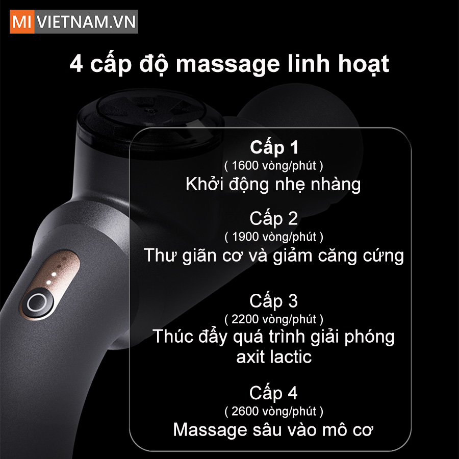 Súng Massage Giãn Cơ Breo Lucky 9 - Hàng Chính Hãng 4 Súng Massage Giãn Cơ Breo Lucky 9