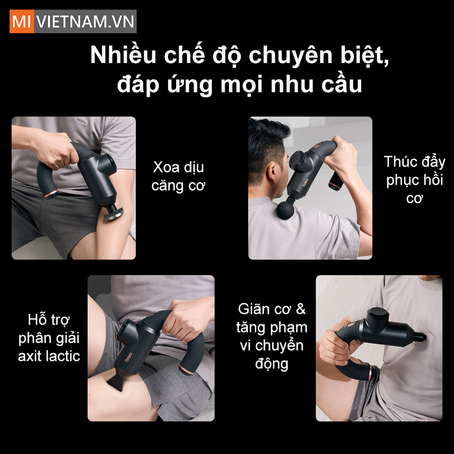 Súng Massage Giãn Cơ Breo Lucky 9 - Hàng Chính Hãng 5 Súng Massage Giãn Cơ Breo Lucky 9