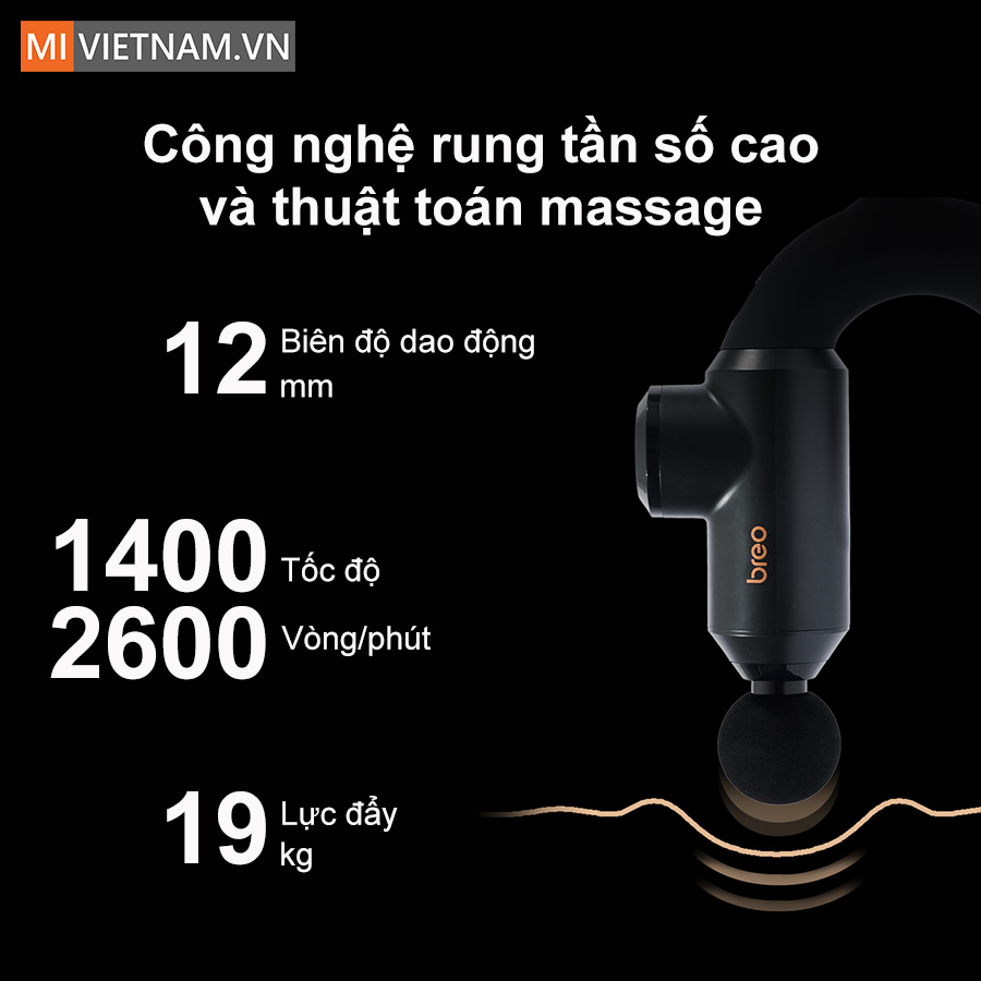 Súng Massage Giãn Cơ Breo Lucky 9 - Hàng Chính Hãng 7 Súng Massage Giãn Cơ Breo Lucky 9