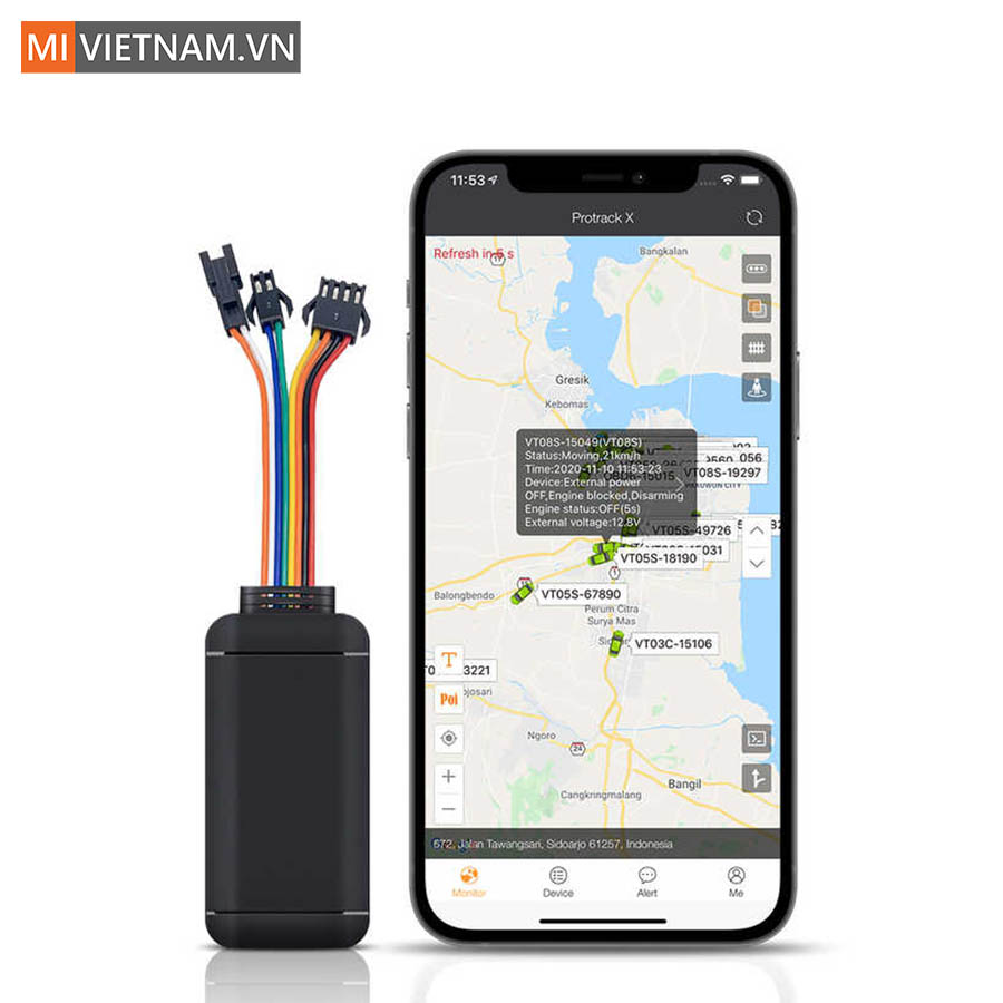 Thiết bị định vị GPS xe m&aacute;y &ocirc; t&ocirc; S09A Pro 4G